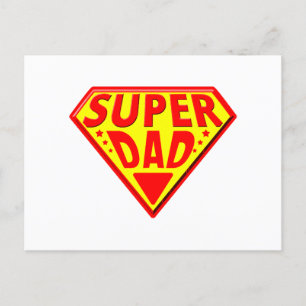 Super Dad - Happy Fathers Day Postcard