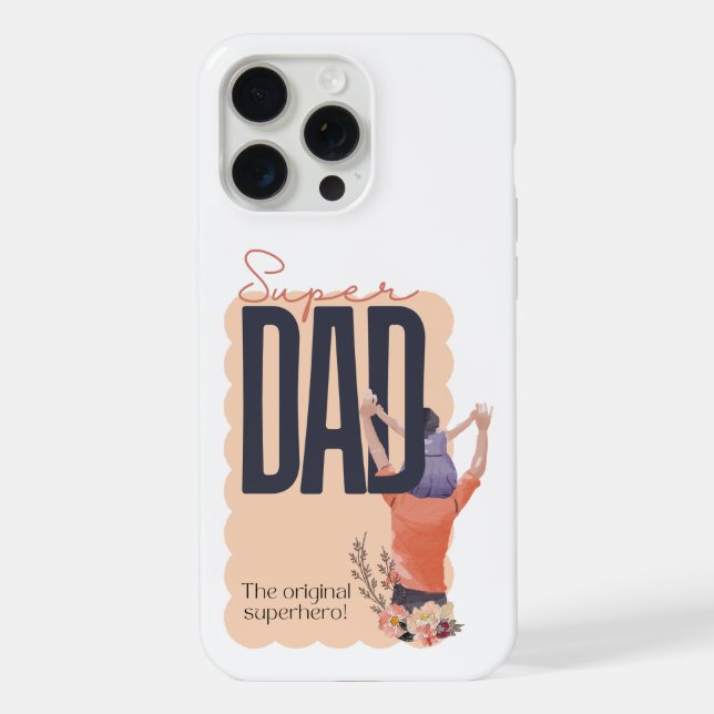 Super Dad iPhone Case (Back)