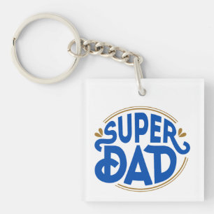 Super Dad Key Chain