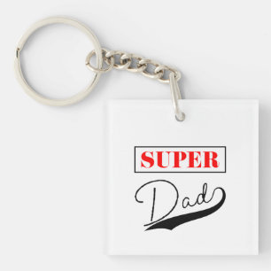 Super Dad Key Ring