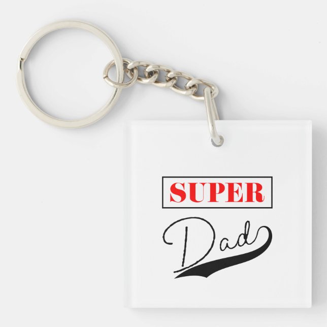 Super Dad  Key Ring (Front)