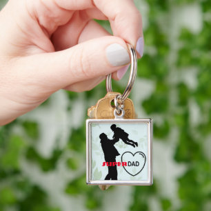 Super dad l i love you dad l Father's day Key Ring