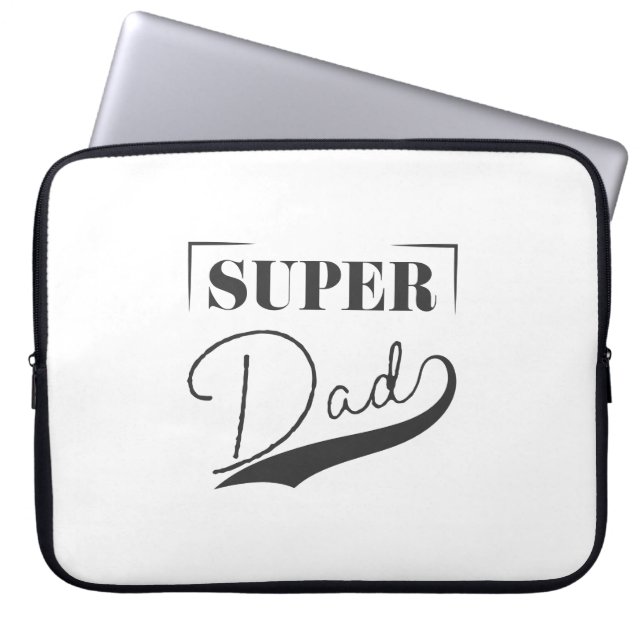 Super Dad Laptop Sleeve (Front)