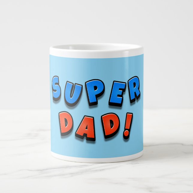 Super Dad Large Coffee Mug (Front)