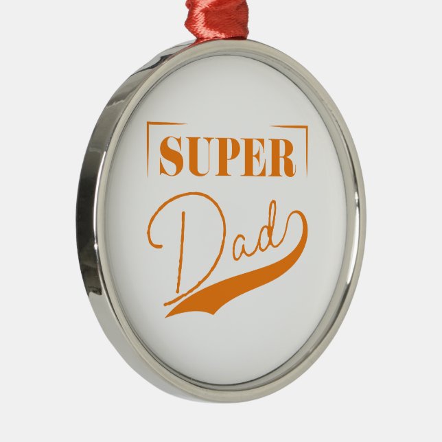 Super Dad Metal Tree Decoration (Right)