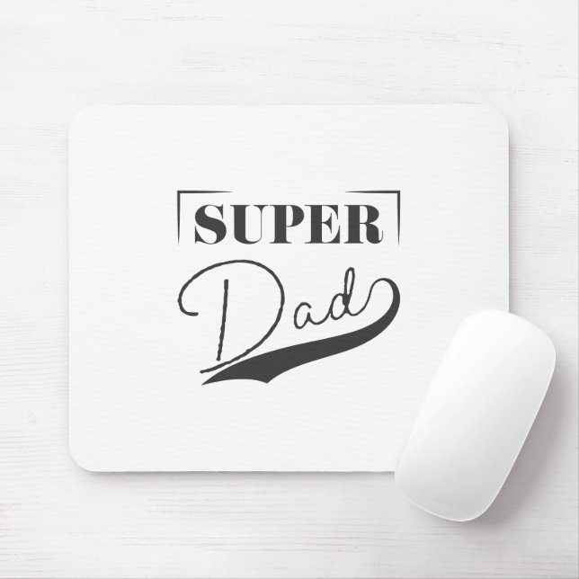 Super Dad Mouse Pad (With Mouse)