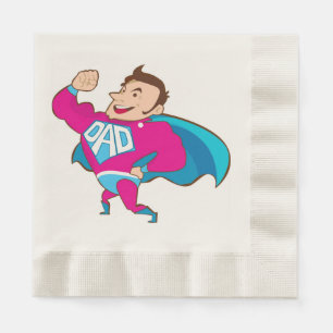 SUPER DAD NAPKIN