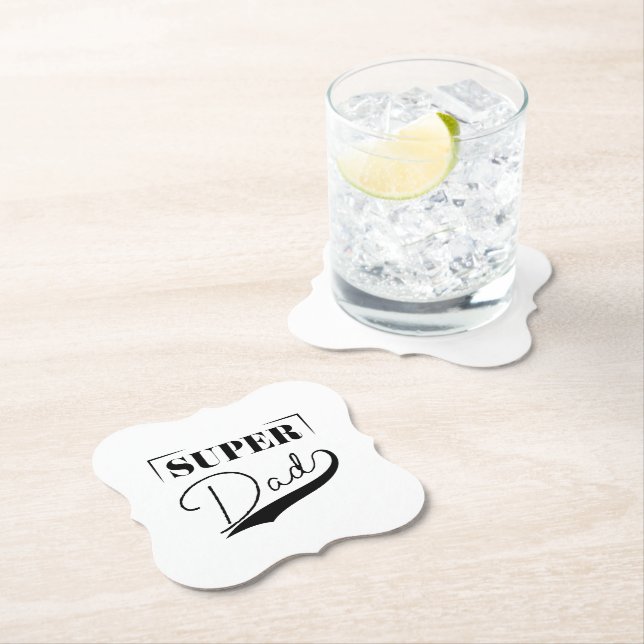 Super Dad Paper Coaster (Insitu)