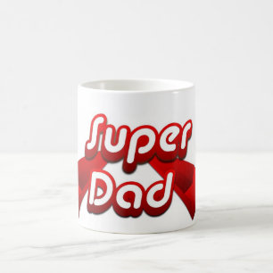 Super Dad Red Mug
