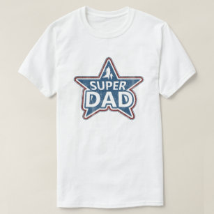 Super Dad Red White and Blue T-Shirt