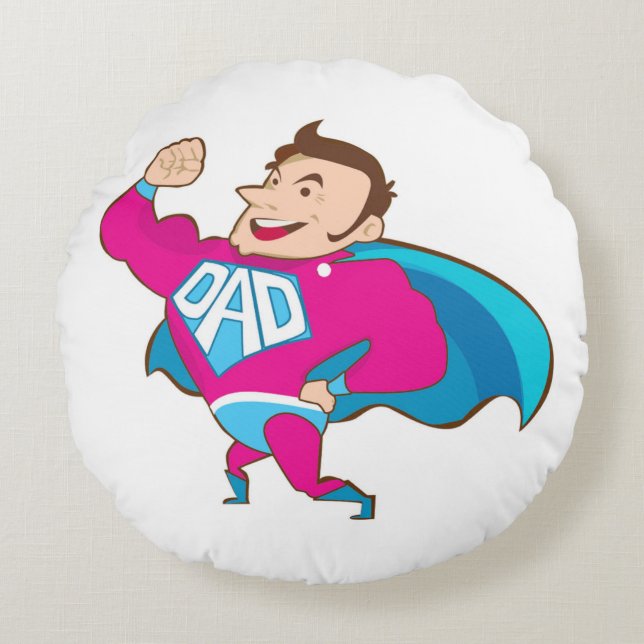 SUPER DAD ROUND CUSHION (Front)