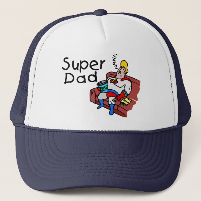 Super Dad (Sleeping) Trucker Hat (Front)