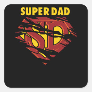 Super Dad Square Sticker