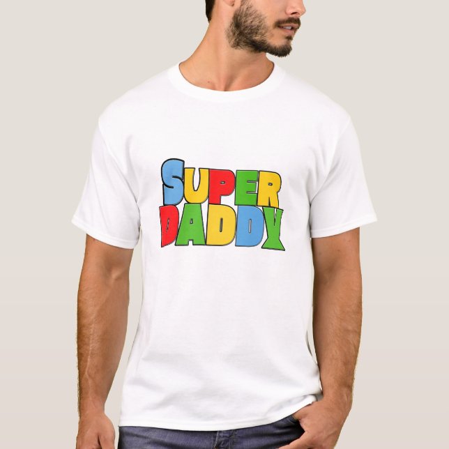 Super dad super cool colours T-Shirt (Front)