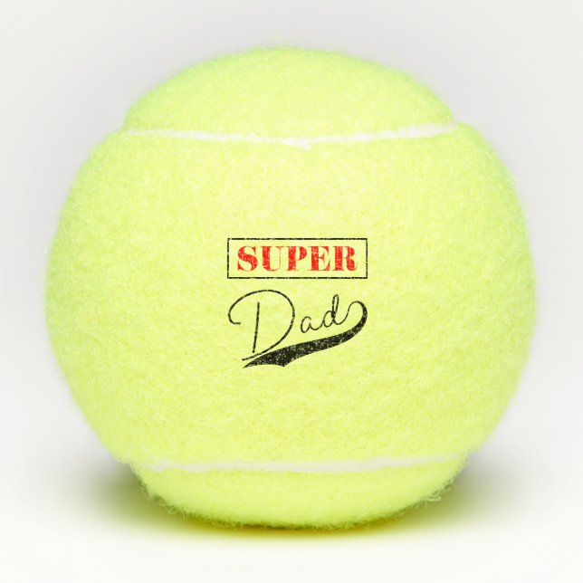 Super Dad  Tennis Balls (Front)