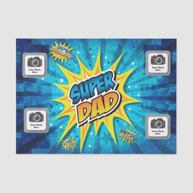 Super Dad Tissue Paper! Paper (Front)