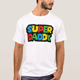 Super Daddy Gamer Father's Day - Retro Style T-Shirt