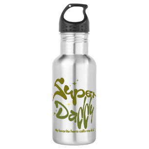 Super Daddy Hero for Kids 532 Ml Water Bottle