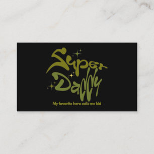 Super Daddy Hero for Kids Enclosure Card