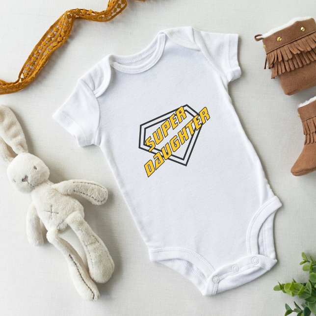 Super Daughter Emblem Baby Bodysuit (Creator Uploaded)