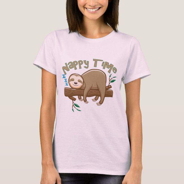 Super Delightful Baby Sloth T-Shirt (Front)