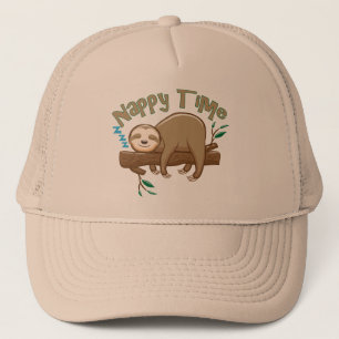 Super Delightful Baby Sloth Trucker Hat