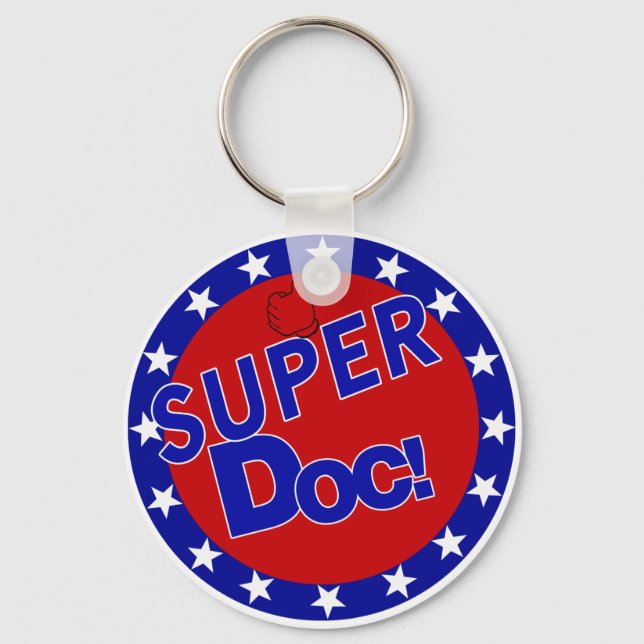 SUPER DOC THUMBS UP ENCOURAGEMENT KEY RING (Front)