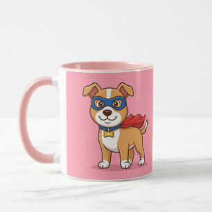 Super Dog Hero Pink Combo Mug
