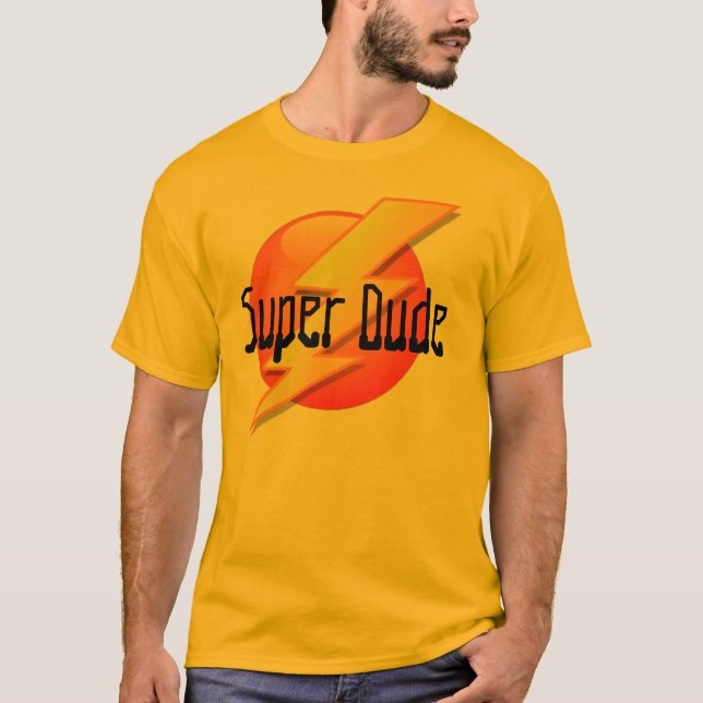 Super Dude Lightning Logo T-Shirt (Front)