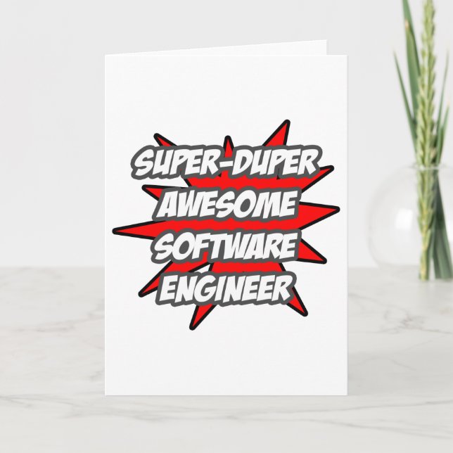 Super Duper Awesome Software Engineer Card (Front)