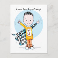 Super Duper Boy post card