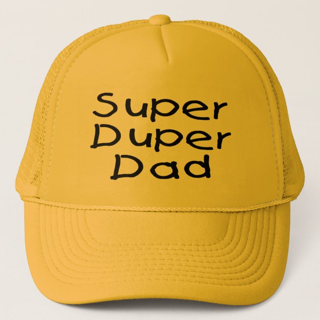 Super Duper Dad (2) Trucker Hat (Front)