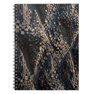 Super Extruded Micro Cube 3D Mosaic Notebook