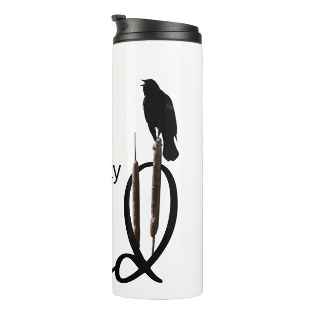 Super Fly (with Red-Winged Blackbird) Thermal Tumbler (Rotated Right)