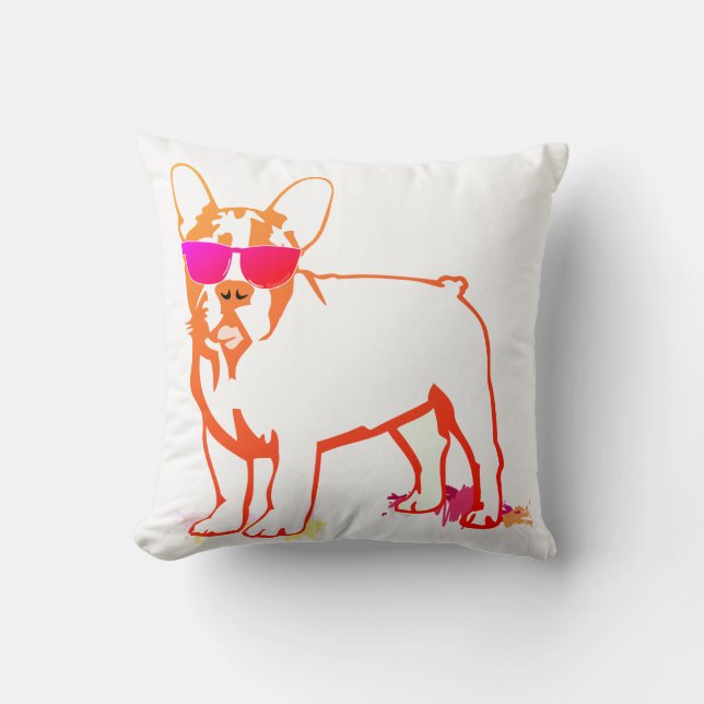 Super Frenchie Bulldog Cushion (Front)
