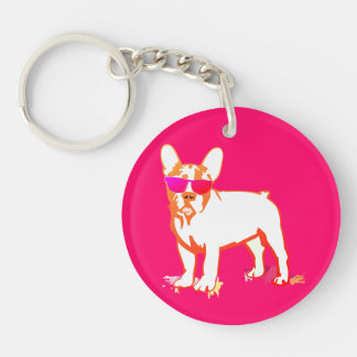 Super Frenchie Bulldog Key Ring