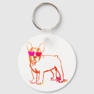 Super Frenchie Bulldog Key Ring