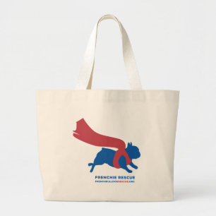 Super Frenchie Large Tote Bag