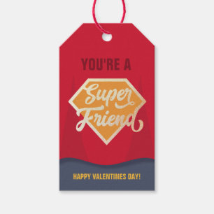 Super Friend Classroom Valentine Gift Tag