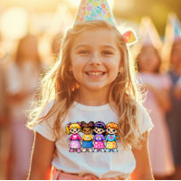 Super Friends Y2K Cute Girls Tee