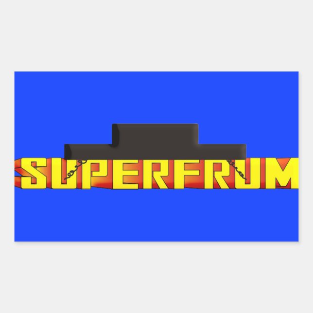 Super Frum Rectangular Sticker (Front)