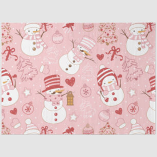 Super Fun and Modern Snowmen Christmas Tissue Paper