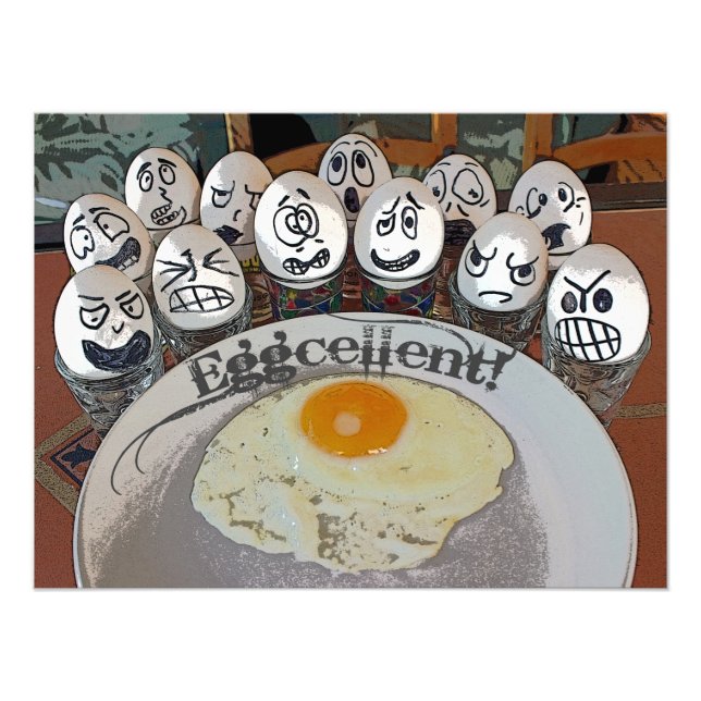 Super Fun Egg - Eggcellent Poster! Photo Print (Front)