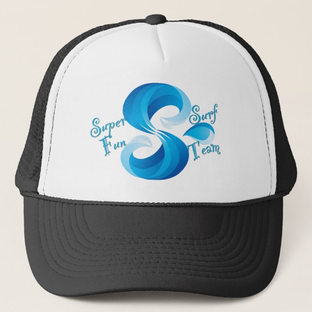 Super Fun Surf Team Dome Protection Trucker Hat (Front)