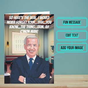 Super Funny Bidenisms Birthday Card