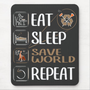 Super Garbageman - Funny Gift for Trashman Mouse Pad