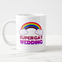 Super Gay Wedding Podcast Mug (Left-Handed)