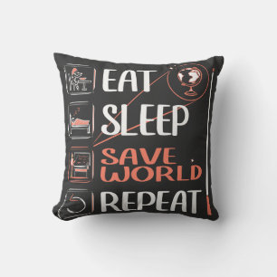 Super Geography Teacher Saves World Thank You Gift Cushion