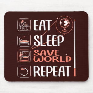Super Geography Teacher Saves World Thank You Gift Mouse Pad
