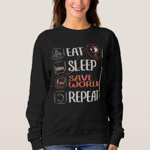 Super Geography Teacher Saves World Thank You Gift Sweatshirt
